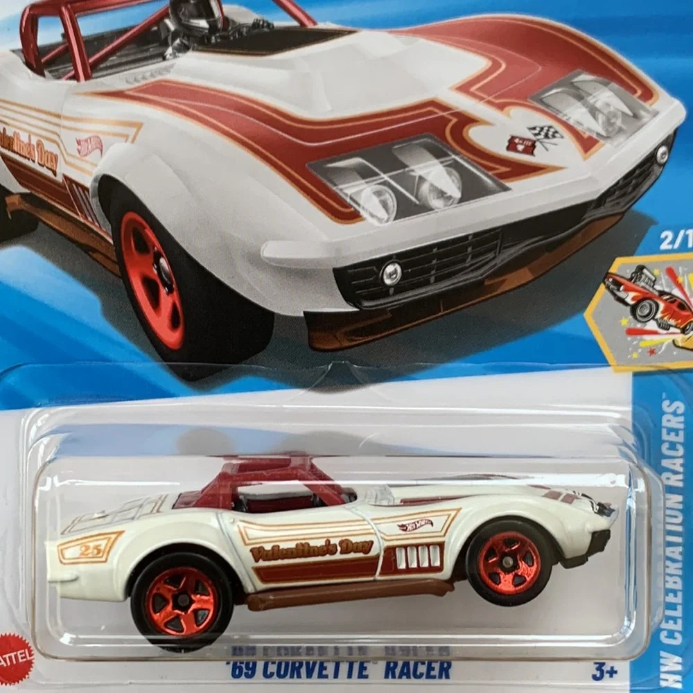 1969 Chevy Corvette Racer 69 Chevrolet Valentine Car Hot Wheels Hotwheels 2025 🆕